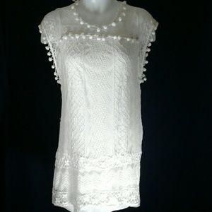 Ai-pai Fashion White Lace Top